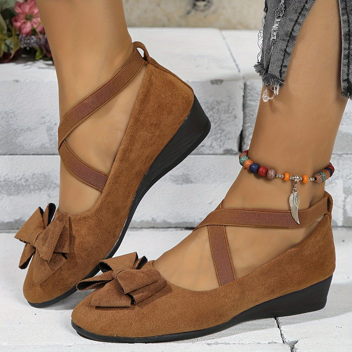 Calantha | Elegant Suede Sophisticated Flats