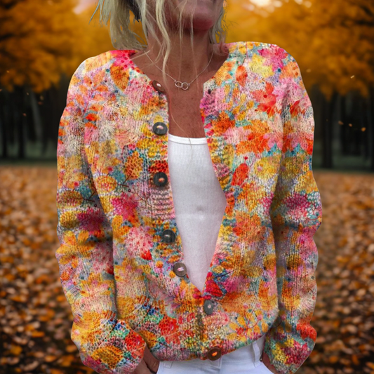 Astrid | Multicolor Floral Print Cardigan