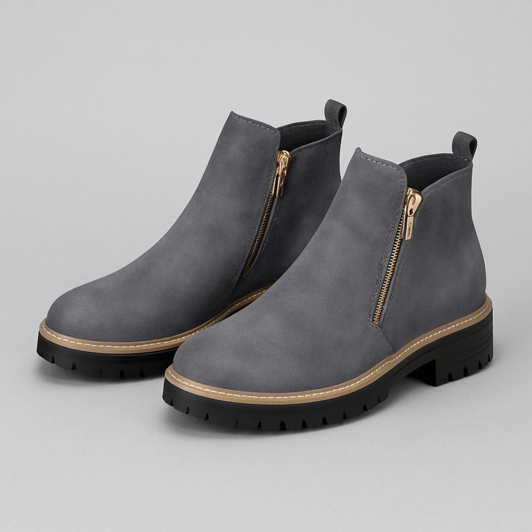 Calantha | Grey Suede Orthopedic Boots