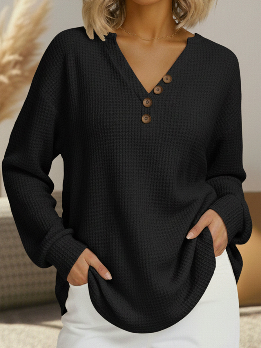 Red Waffle Knit Pure Softness