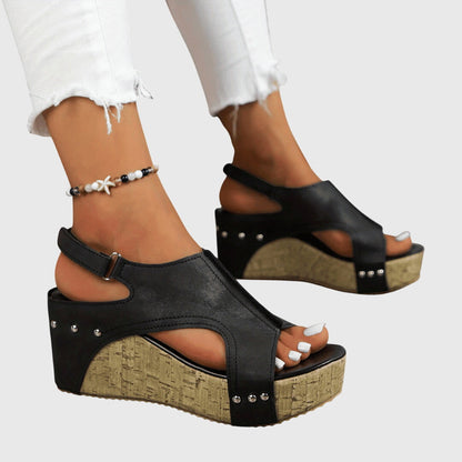 Calista | Beige Suede Orthopedic Sandals