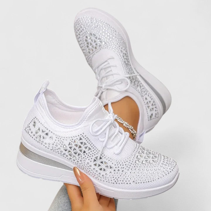 Alethea | Grey Knit Orthopedic Shoes
