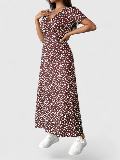 Calanthe | Elegant Floral Maxi Dress