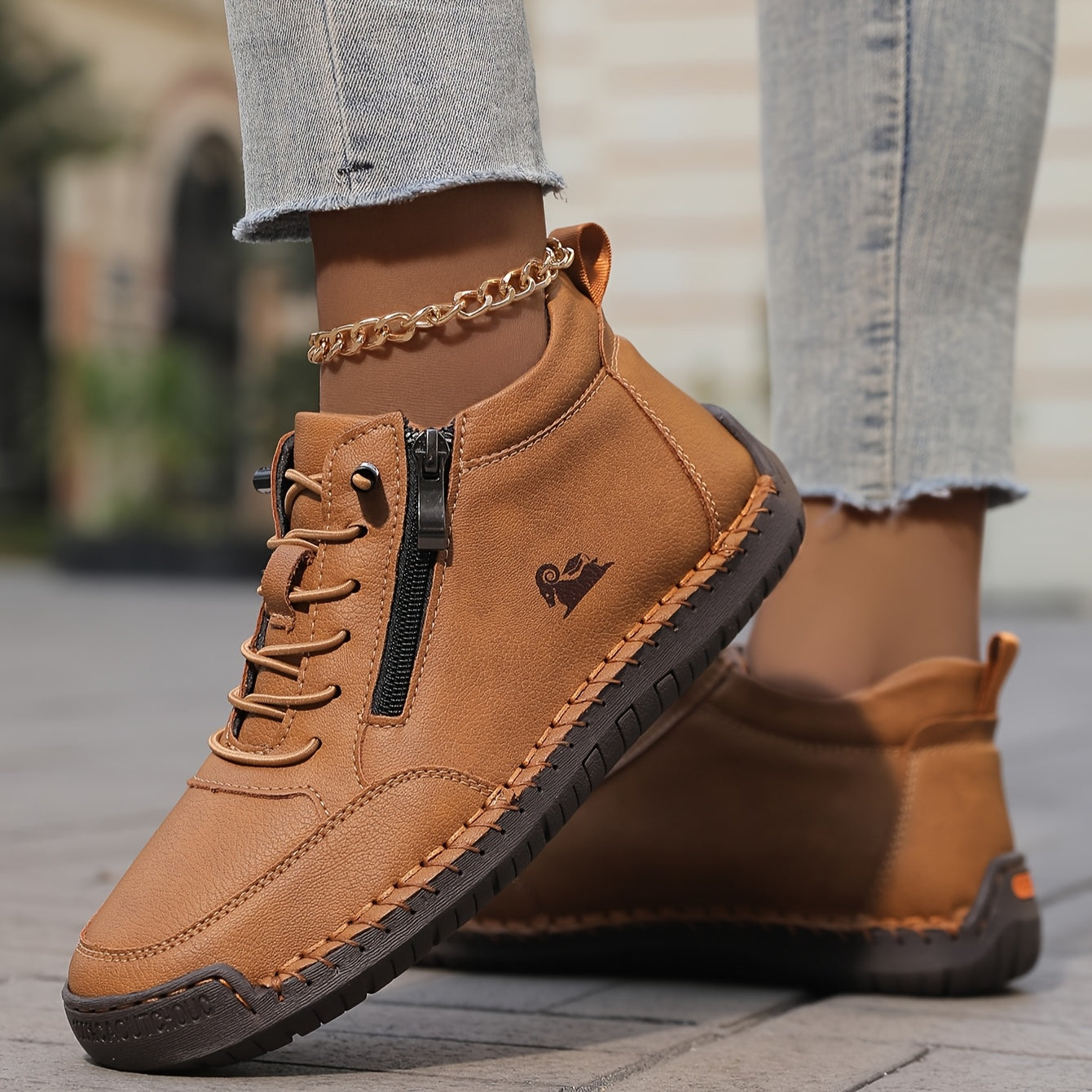 Kaid | Grey Suede Orthopedic Shoes
