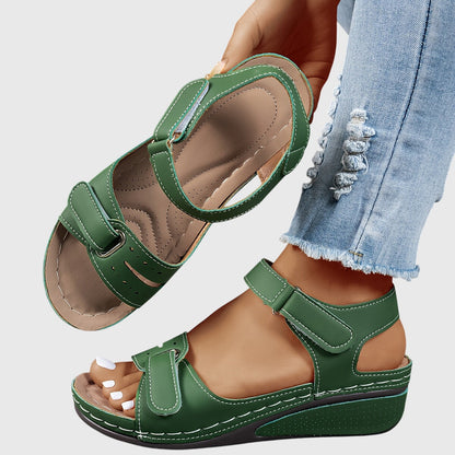 Aurora | Red Wedge Orthopedic Sandals