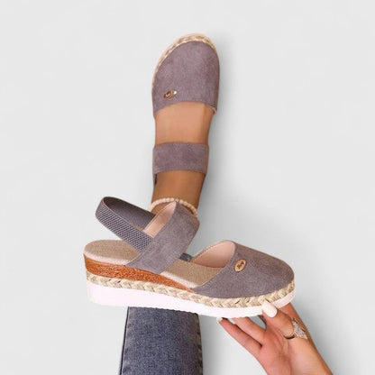 Calista | Black Strappy Orthopedic Sandals