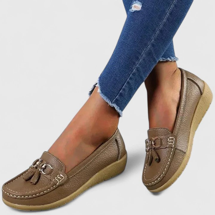 Calantha | Red Tassel Loafer Orthopedic Shoes