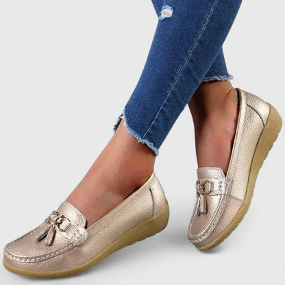 Calantha | Red Tassel Loafer Orthopedic Shoes