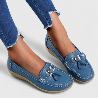 Calantha | Red Tassel Loafer Orthopedic Shoes