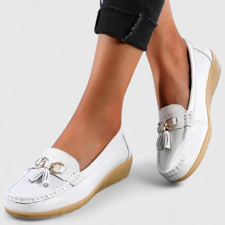 Calantha | Red Tassel Loafer Orthopedic Shoes