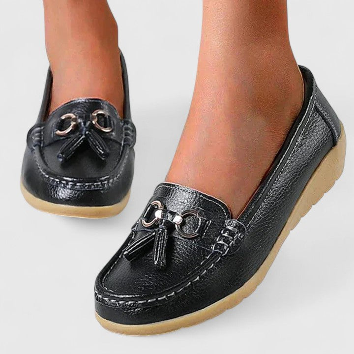 Calantha | Red Tassel Loafer Orthopedic Shoes