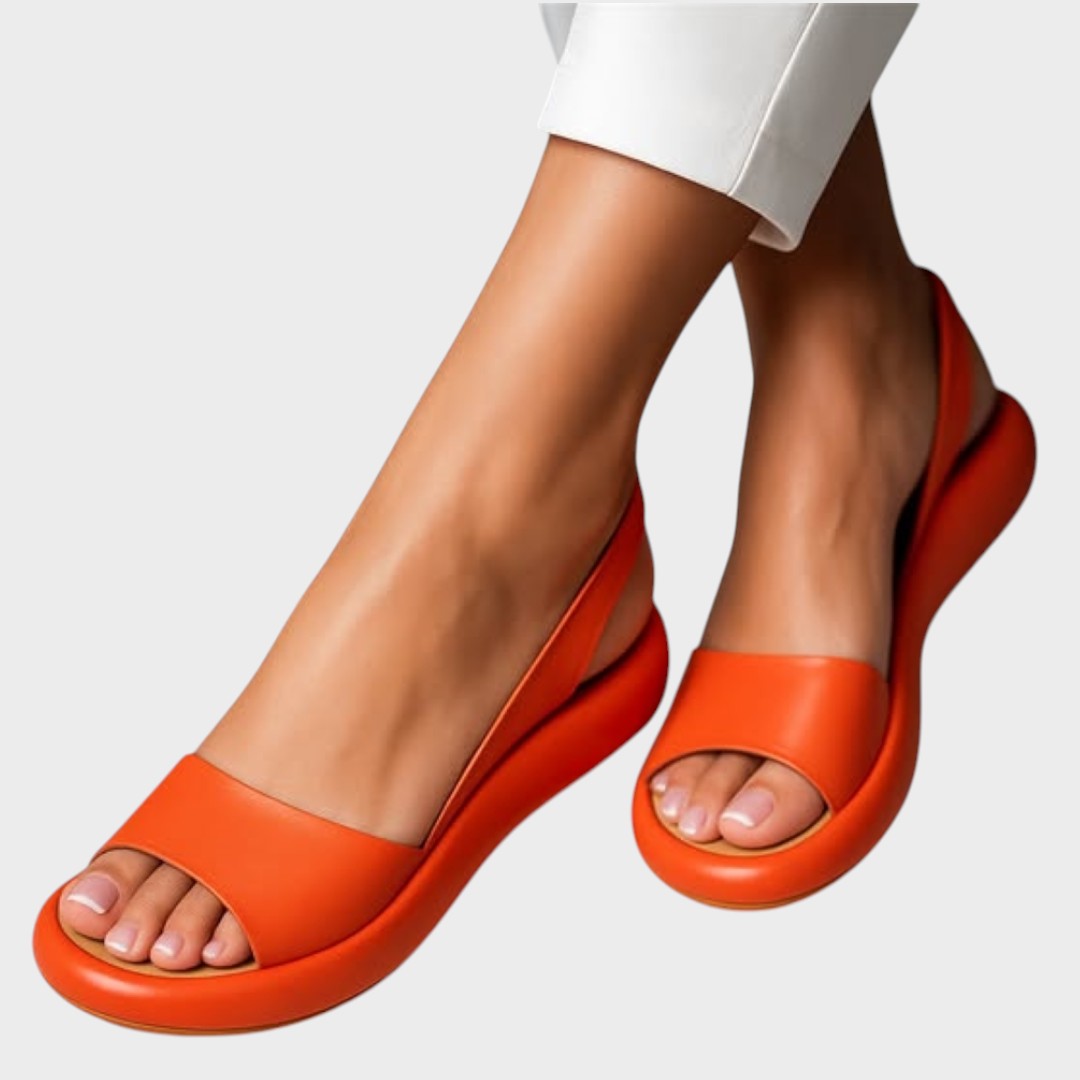 Calanthe | Vibrant Yellow Orthopedic Sandals