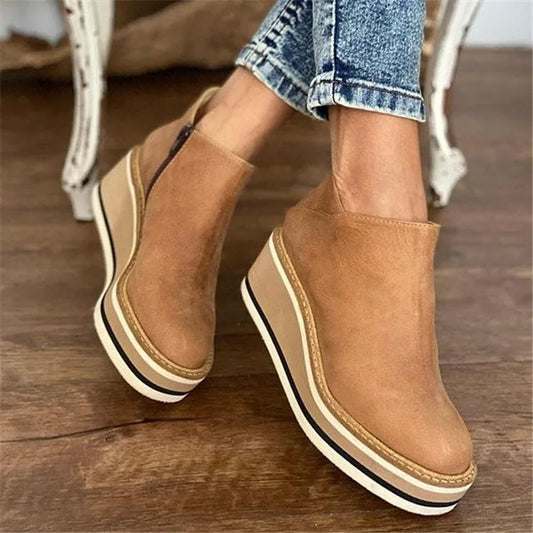 Alethea | Tan Suede Sophisticated Boots
