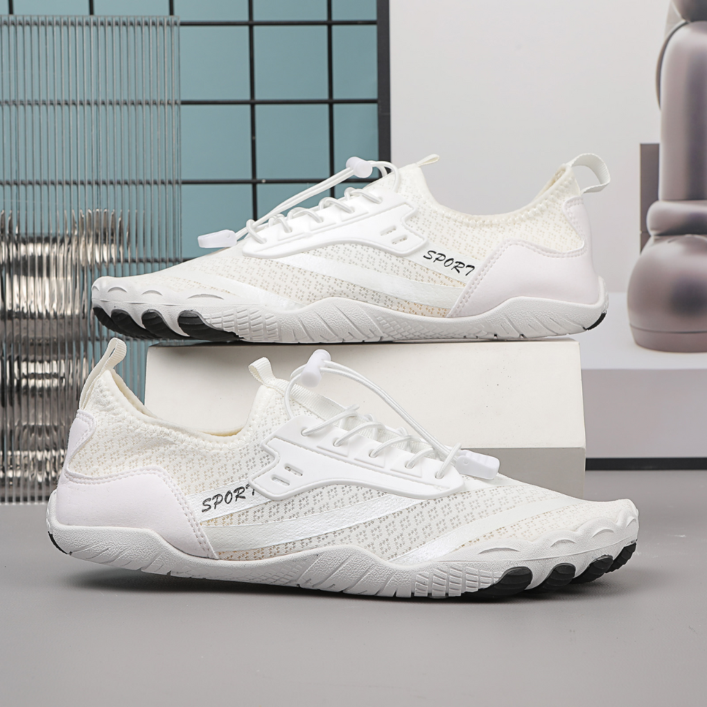 Kairos | Men's Premium White Lightweight Barefoot Style Training Shoes
