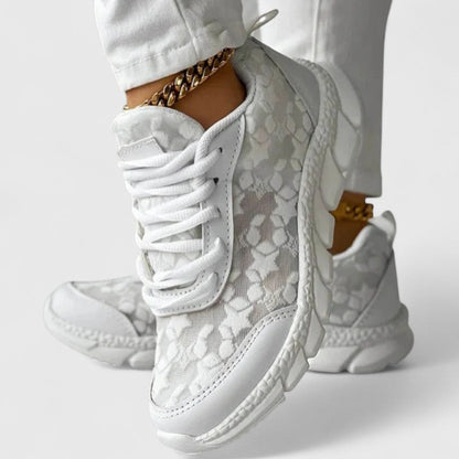 Calantha | Elegant White Comfortable Sneakers