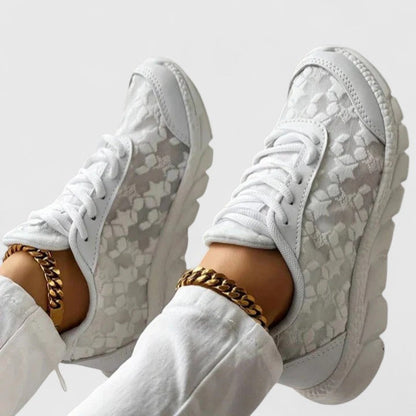 Calantha | Elegant White Comfortable Sneakers