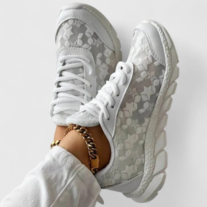 Calantha | Elegant White Comfortable Sneakers