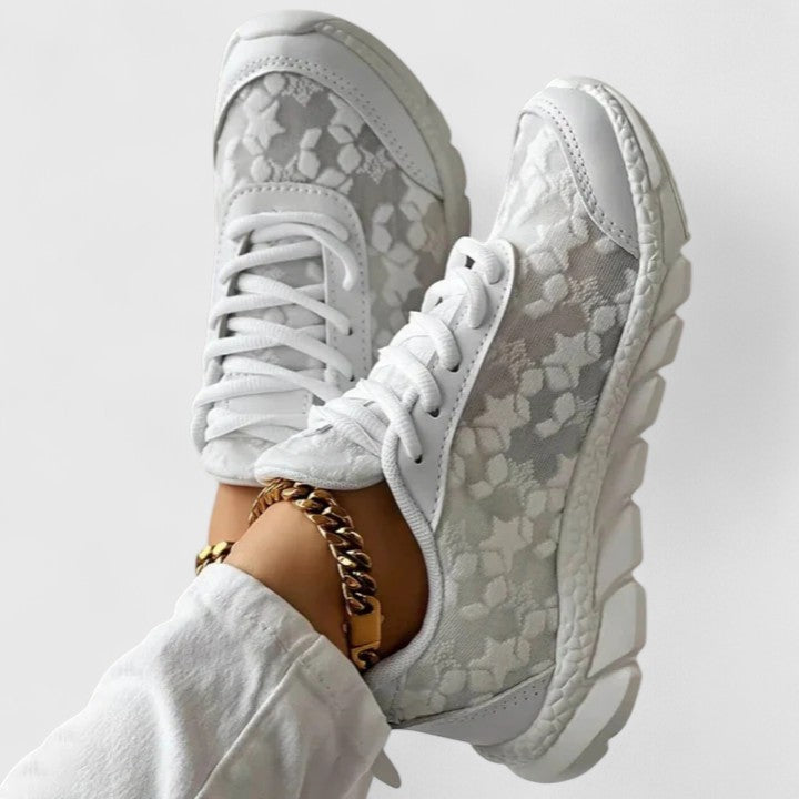 Calantha | Elegant White Comfortable Sneakers