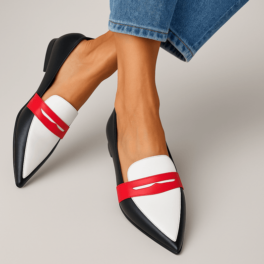 Calista | Transparent Suede Loafers