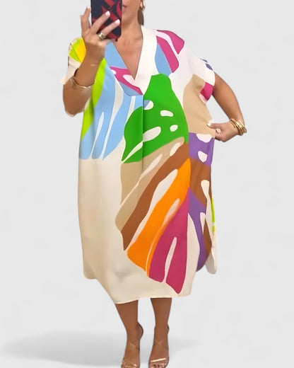 Calantha | Vibrant Printed Comfortable Dress