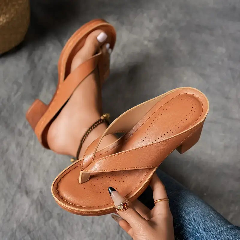 Calista | Luxury Gold Strap Wedge Sandals