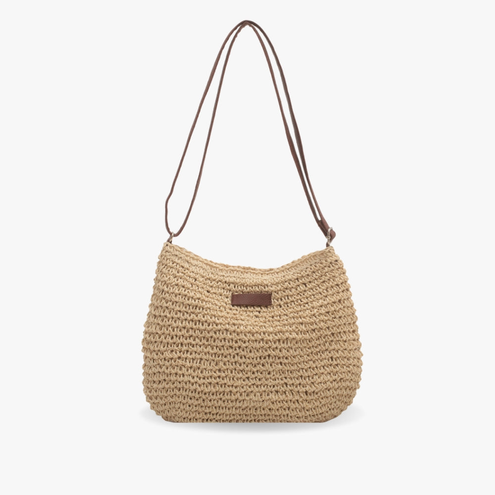 Alethea | Women’s Woven Straw Shoulder Bag With Relaxed Style