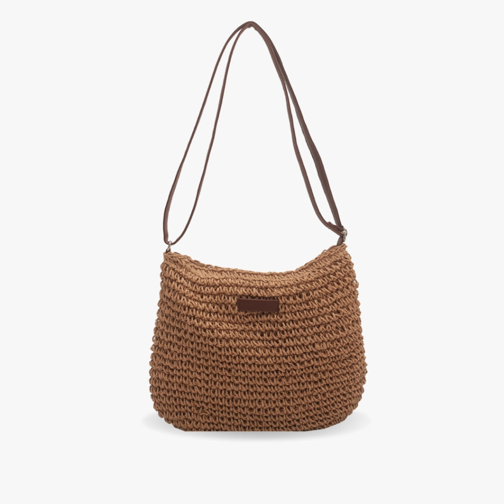 Alethea | Women’s Woven Straw Shoulder Bag With Relaxed Style