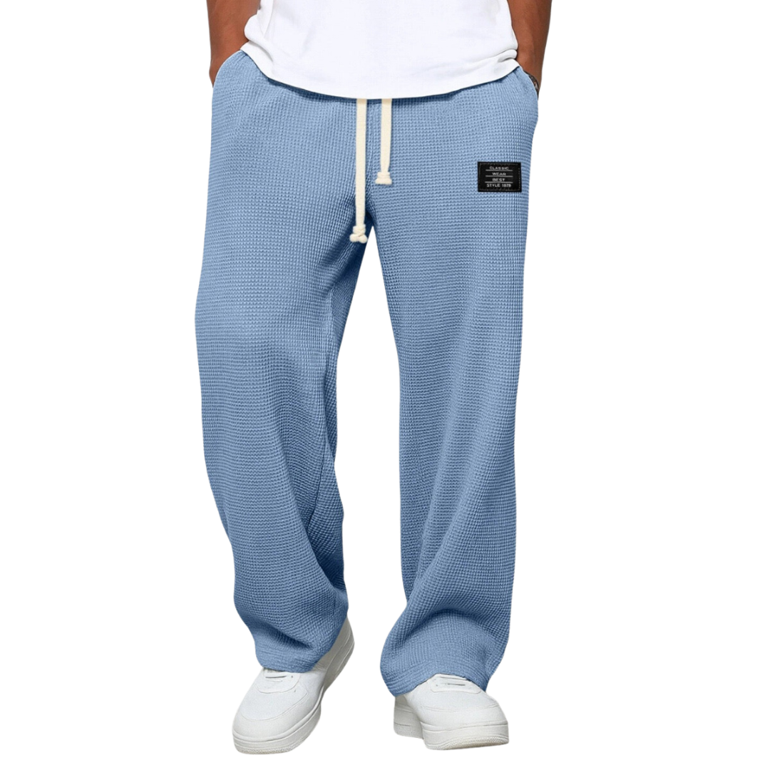 Beckett | Light Blue Relaxed Fit Drawstring Pants