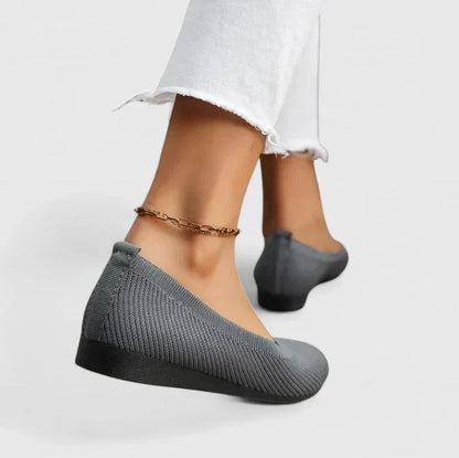 Calantha | Beige Knit Orthopedic Shoes