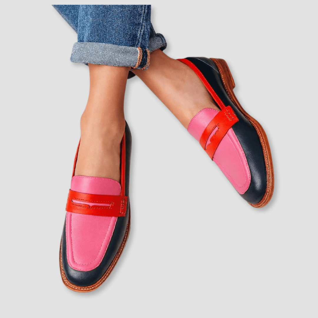 Luna | Elegant Black Playful Loafers