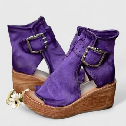Calantha | Tan Leather Orthopedic Boots