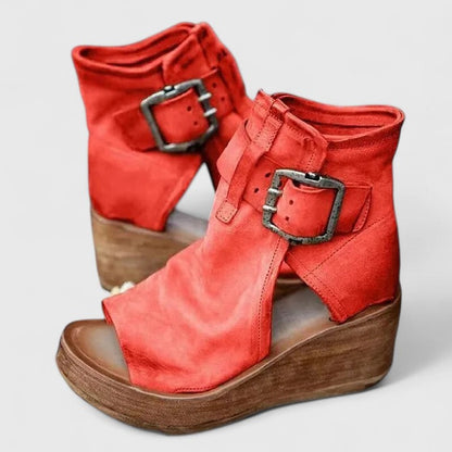 Calantha | Tan Leather Orthopedic Boots