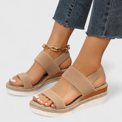 Alethea | Black Strappy Orthopedic Sandals