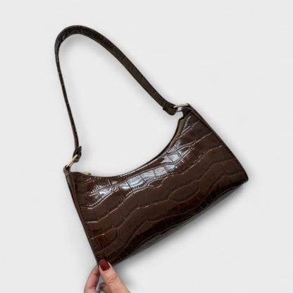 Calista | Women’s Iconic Classic Red Croc Shoulder Bag