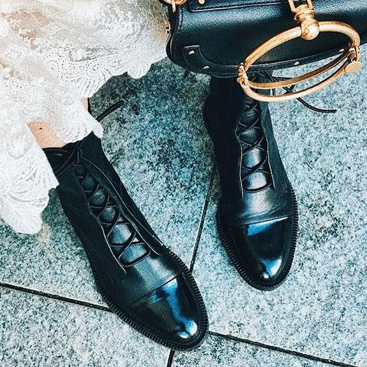 Astrid | Black Stylish Comfortable Leather Boots