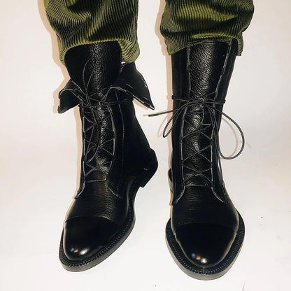 Astrid | Black Stylish Comfortable Leather Boots