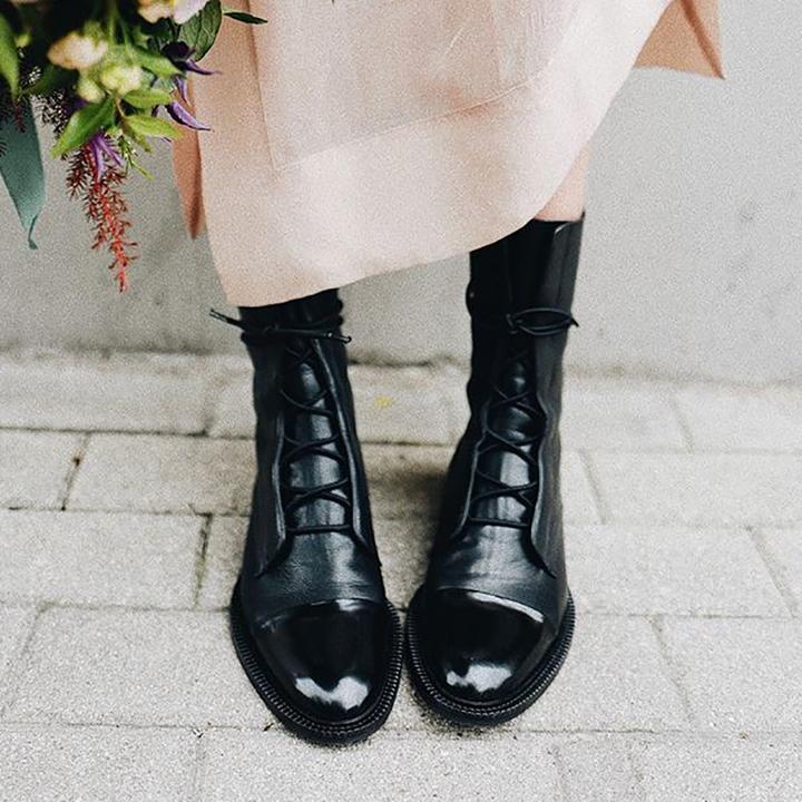 Astrid | Black Stylish Comfortable Leather Boots
