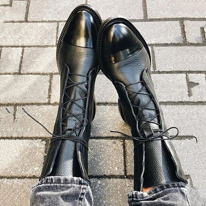 Astrid | Black Stylish Comfortable Leather Boots