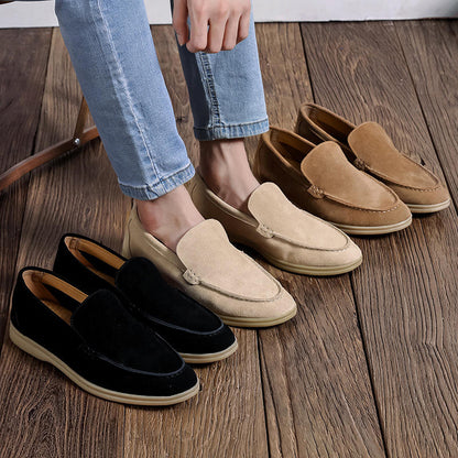 Beckett | Tan Suede Moccasins