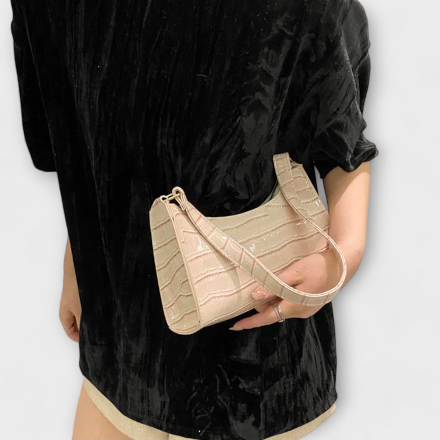 Calista | Women’s Iconic Classic Red Croc Shoulder Bag