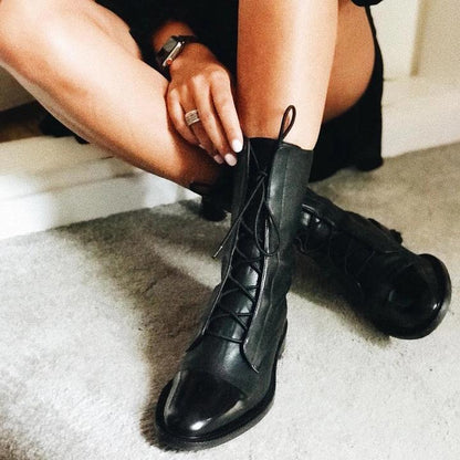 Astrid | Black Stylish Comfortable Leather Boots