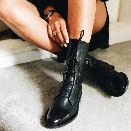 Astrid | Black Stylish Comfortable Leather Boots