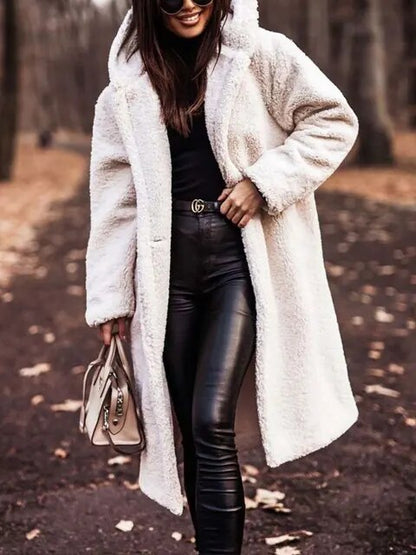 Alethea | Beige Faux Fur Classic Winter Coat