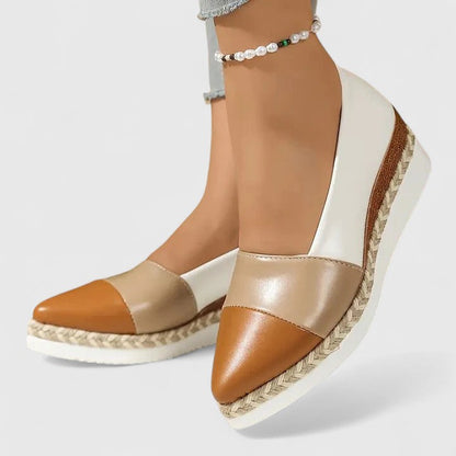 Alethea | Golden Espadrille Orthopedic Shoes