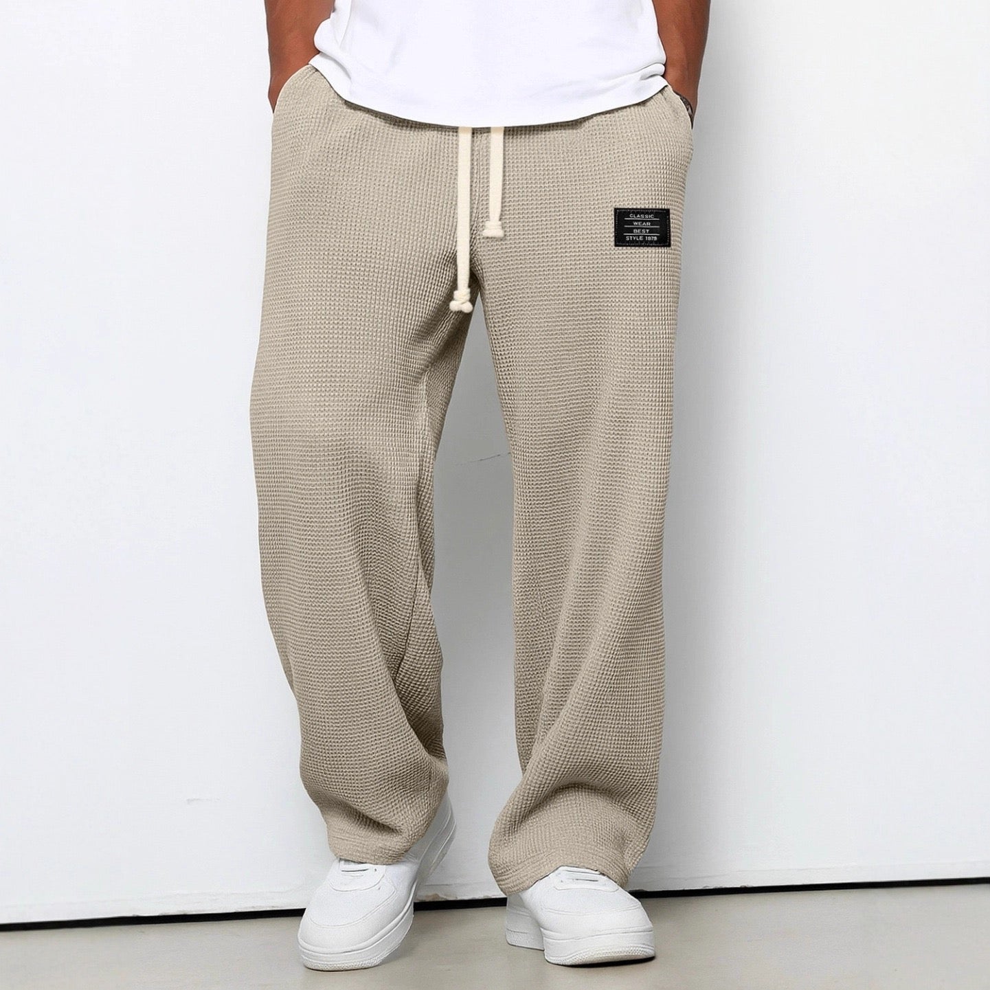Beckett | Light Blue Relaxed Fit Drawstring Pants