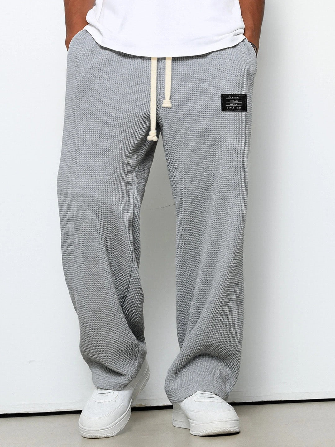 Beckett | Light Blue Relaxed Fit Drawstring Pants