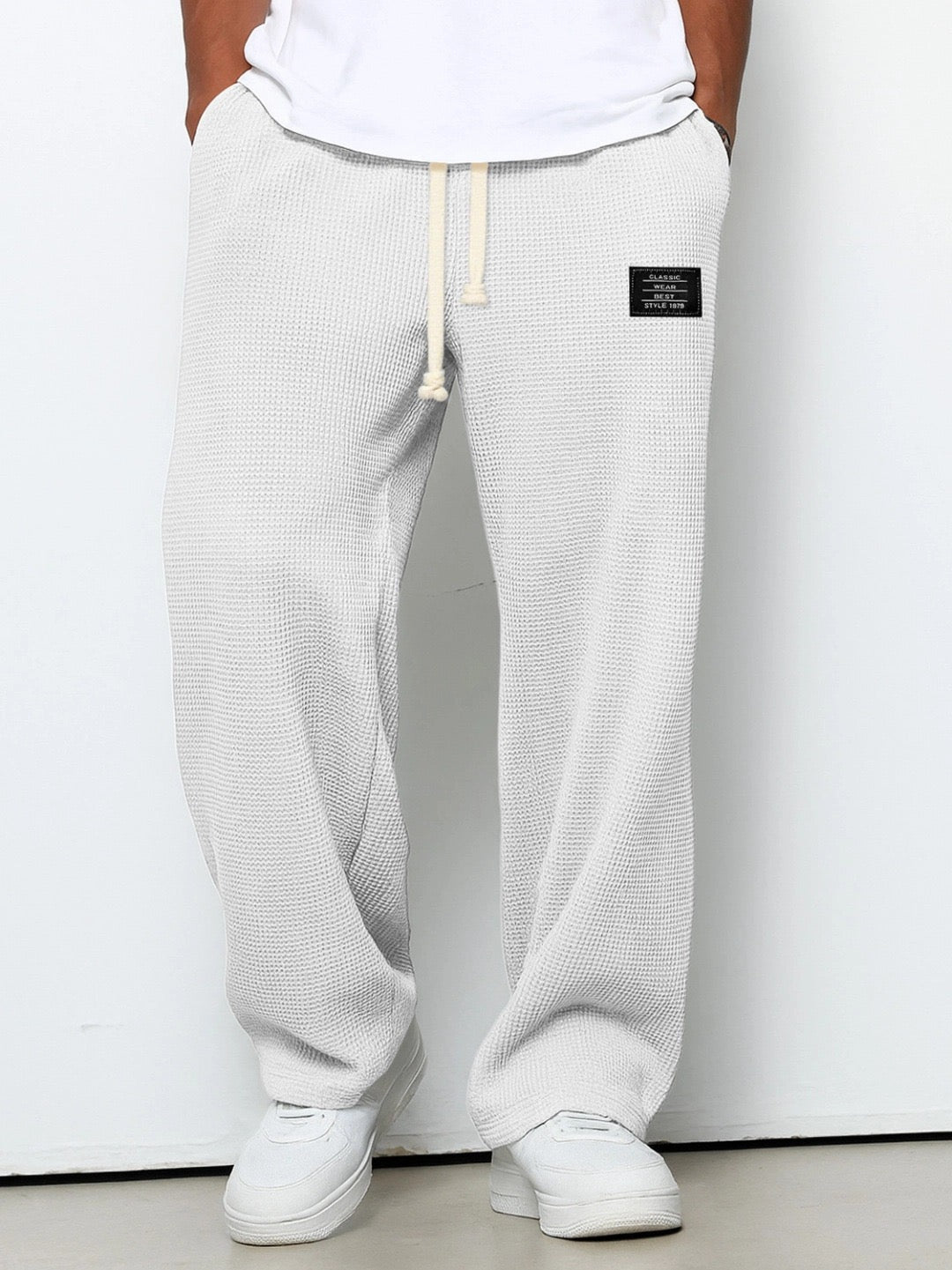 Beckett | Light Blue Relaxed Fit Drawstring Pants