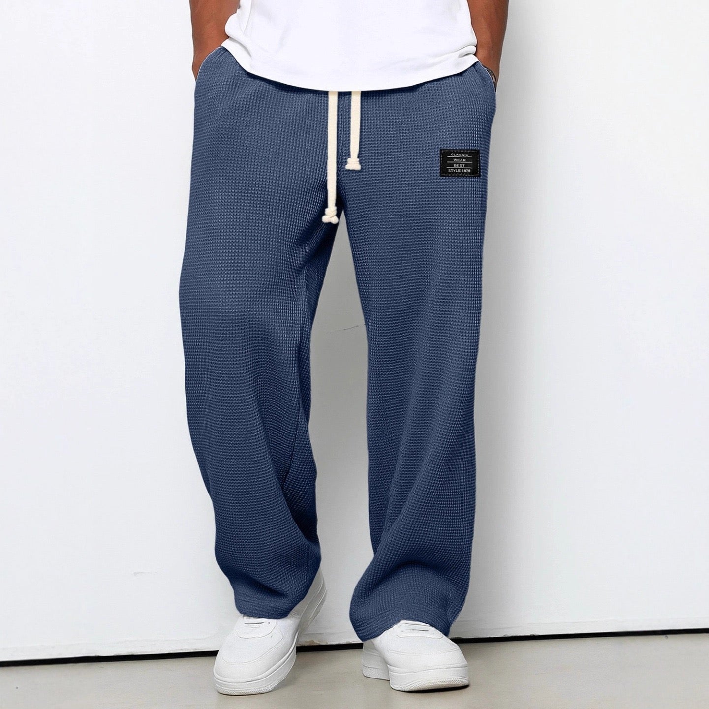 Beckett | Light Blue Relaxed Fit Drawstring Pants