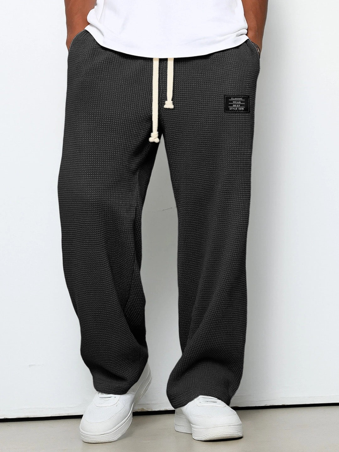 Beckett | Light Blue Relaxed Fit Drawstring Pants