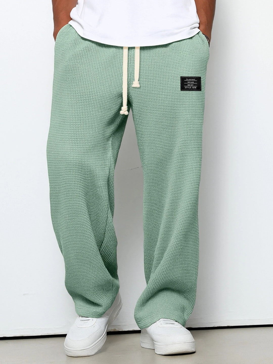 Beckett | Light Blue Relaxed Fit Drawstring Pants